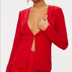 PLT RED SEXY HOOK BLAZER